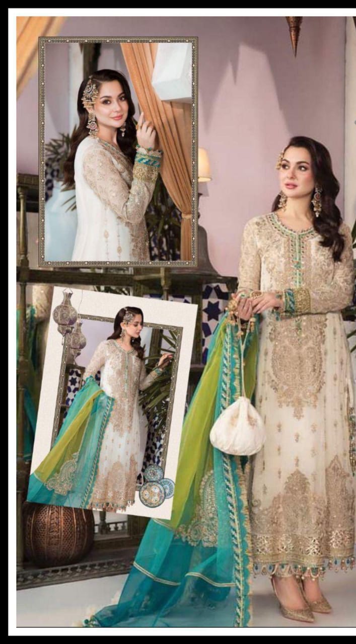 Maria B Full Embroidered With Zari & Zari Work