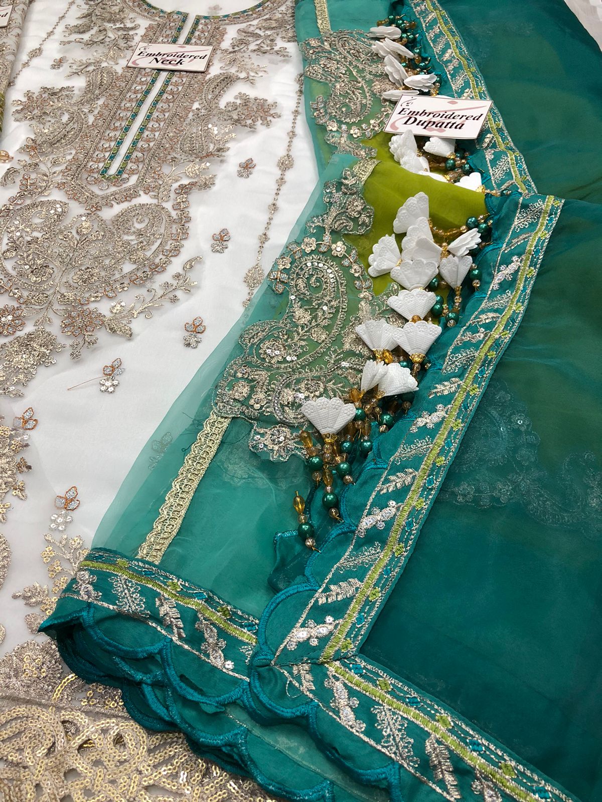 Maria B Full Embroidered With Zari & Zari Work