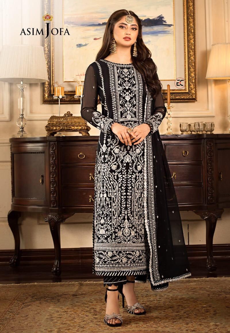 Asim Jofa Chiffon fully embroidered 3pc wholesale price