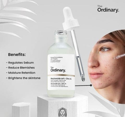 The Ordinary Niacinamide 10% + Zinc 1% Face Serum Original With Code